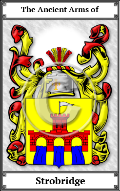 Strobridge Family Crest Download (JPG)  Book Plated - 150 DPI
