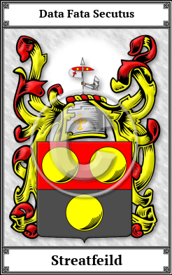 Streatfeild Family Crest Download (JPG)  Book Plated - 150 DPI