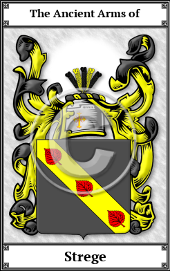 Strege Family Crest Download (JPG)  Book Plated - 150 DPI