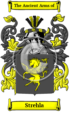 Strehla Family Crest/Coat of Arms