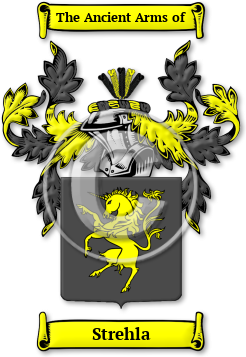 Strehla Family Crest Download (jpg) Legacy Series - 150 DPI
