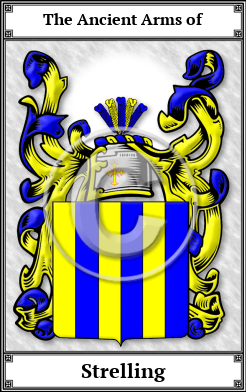 Strelling Family Crest Download (JPG)  Book Plated - 150 DPI