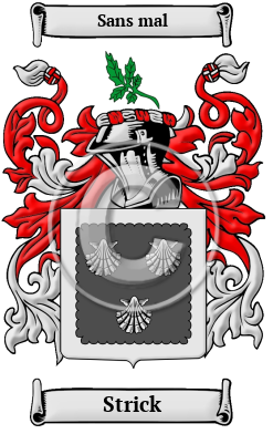 Strick Family Crest Download (JPG) Heritage Series - 600 DPI