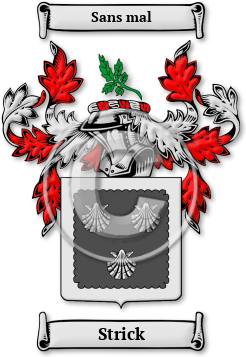 Strick Family Crest Download (JPG) Legacy Series - 600 DPI