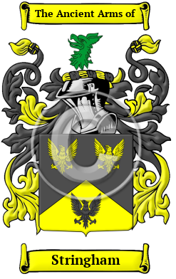 Stringham Family Crest Download (jpg) Heritage Series - 150 DPI