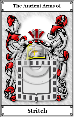 Stritch Family Crest Download (JPG)  Book Plated - 150 DPI