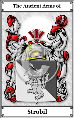Strobil Family Crest Download (JPG) Book Plated - 600 DPI