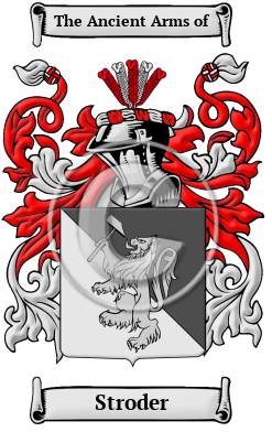Stroder Family Crest Download (JPG) Heritage Series - 600 DPI
