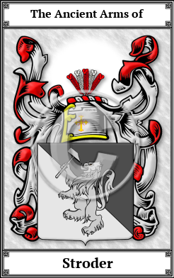 Stroder Family Crest Download (JPG)  Book Plated - 150 DPI