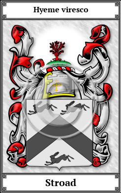 Stroad Family Crest Download (JPG) Book Plated - 600 DPI