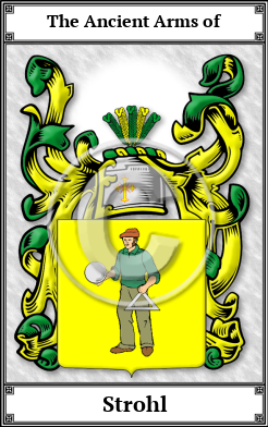 Strohl Family Crest Download (JPG)  Book Plated - 150 DPI