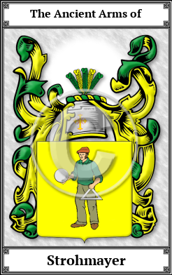 Strohmayer Family Crest Download (JPG)  Book Plated - 150 DPI