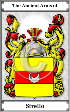 Strello Family Crest Download (JPG)  Book Plated - 150 DPI