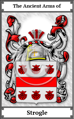 Strogle Family Crest Download (JPG) Book Plated - 600 DPI