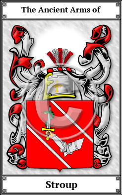 Stroup Family Crest Download (JPG)  Book Plated - 150 DPI