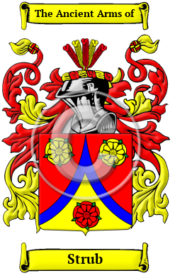 Strub Family Crest Download (JPG) Heritage Series - 600 DPI