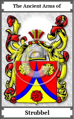 Strubbel Family Crest Download (JPG) Book Plated - 600 DPI