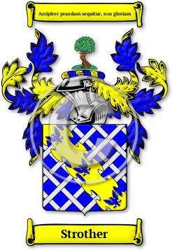 Strother Family Crest Download (jpg) Legacy Series - 150 DPI