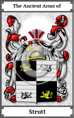 Strutt Family Crest Download (JPG)  Book Plated - 150 DPI