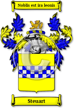 Steuart Family Crest Download (jpg) Legacy Series - 150 DPI