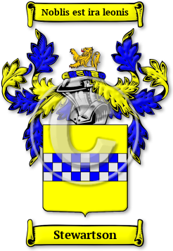 Stewartson Family Crest Download (jpg) Legacy Series - 150 DPI