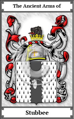 Stubbee Family Crest Download (JPG)  Book Plated - 150 DPI