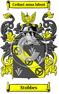 Stobbes Family Crest/Coat of Arms