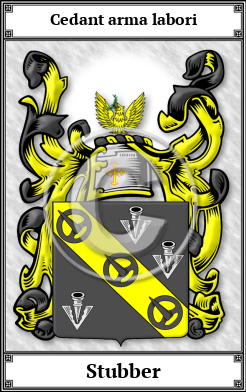 Stubber Family Crest Download (JPG)  Book Plated - 150 DPI