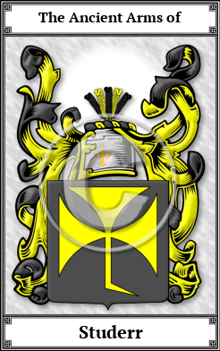 Studerr Family Crest Download (JPG)  Book Plated - 150 DPI