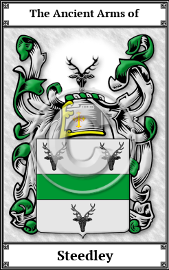 Steedley Family Crest Download (JPG) Book Plated - 600 DPI
