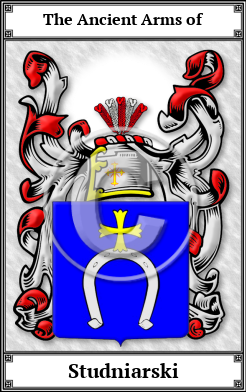 Studniarski Family Crest Download (JPG)  Book Plated - 150 DPI