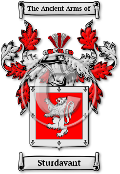 Sturdavant Family Crest Download (jpg) Legacy Series - 150 DPI