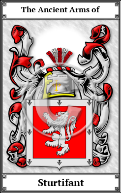 Sturtifant Family Crest Download (JPG)  Book Plated - 150 DPI
