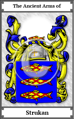 Strukan Family Crest Download (JPG) Book Plated - 600 DPI