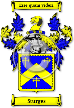 Sturges Family Crest Download (JPG) Legacy Series - 300 DPI