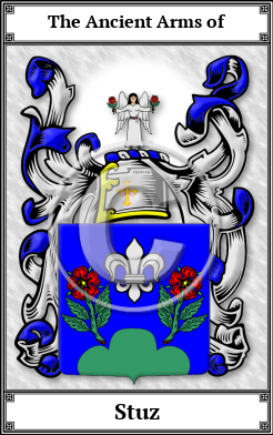 Stuz Family Crest Download (JPG) Book Plated - 600 DPI