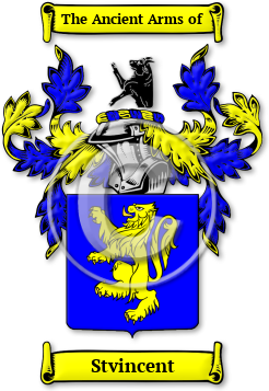 Stvincent Family Crest Download (jpg) Legacy Series - 150 DPI