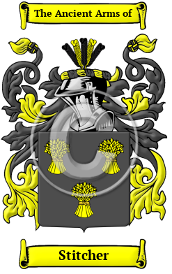 Stitcher Family Crest/Coat of Arms