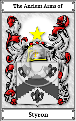 Styron Family Crest Download (JPG)  Book Plated - 150 DPI