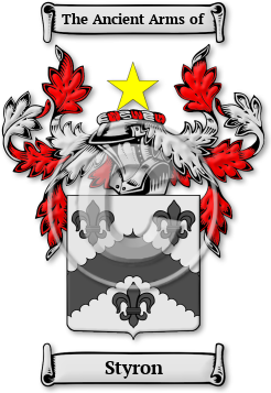 Styron Family Crest Download (jpg) Legacy Series - 150 DPI