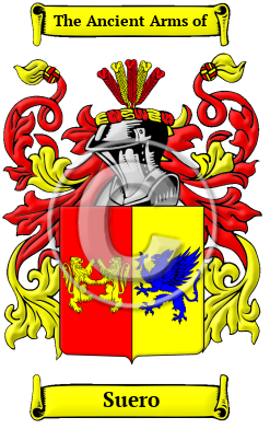 Suero Family Crest Download (jpg) Heritage Series - 150 DPI