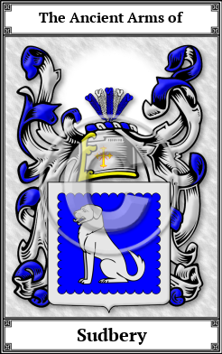 Sudbery Family Crest Download (JPG) Book Plated - 600 DPI