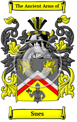 Sues Family Crest Download (JPG) Heritage Series - 600 DPI
