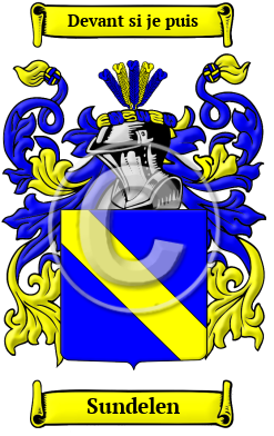 Sundelen Family Crest/Coat of Arms
