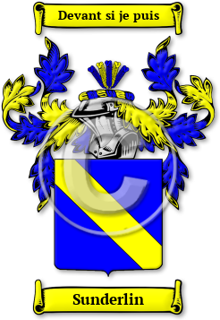 Sunderlin Family Crest Download (jpg) Legacy Series - 150 DPI