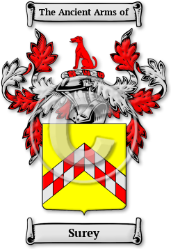 Surey Family Crest Download (jpg) Legacy Series - 150 DPI