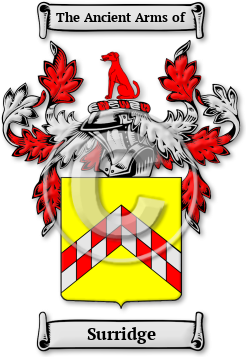 Surridge Family Crest Download (jpg) Legacy Series - 150 DPI