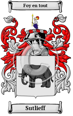 Sutlieff Family Crest Download (JPG) Heritage Series - 600 DPI