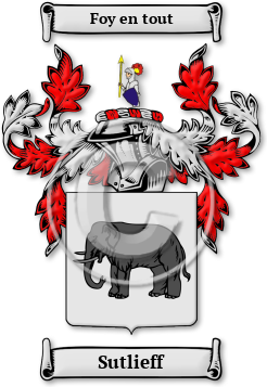 Sutlieff Family Crest Download (jpg) Legacy Series - 150 DPI