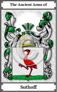 Suthoff Family Crest Download (JPG)  Book Plated - 150 DPI